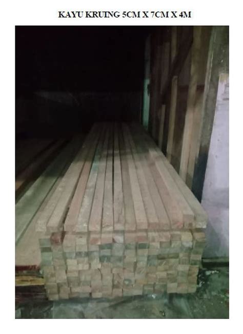 1m kubik kayu kruing