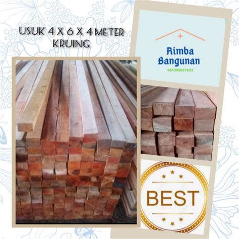 harga usuk kayu kruing
