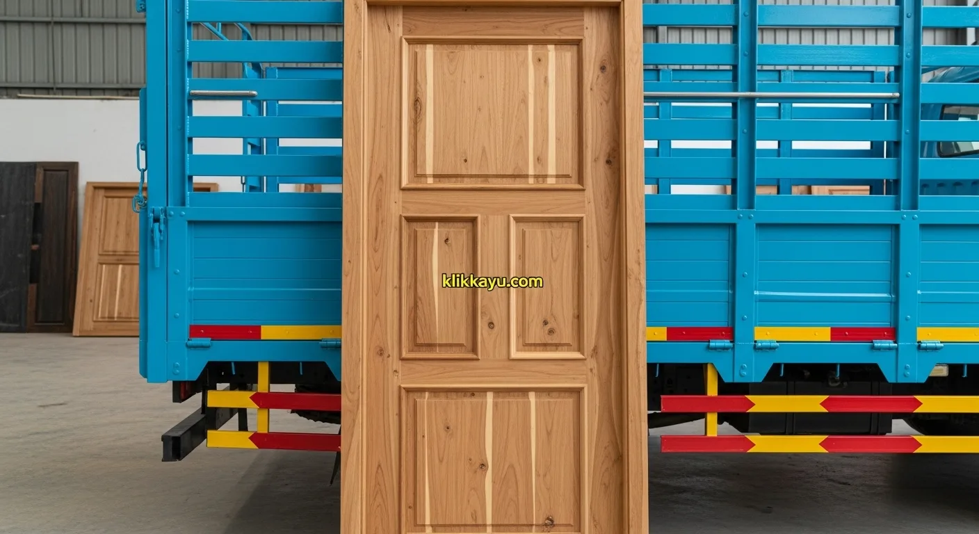 Harga Pintu Kayu Merbau Oven