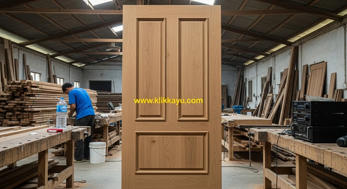 Harga Pintu Kayu Solid Merbau