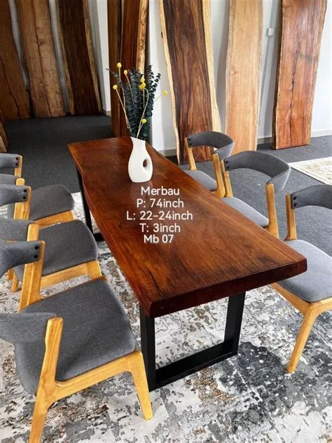harga meja kayu merbau