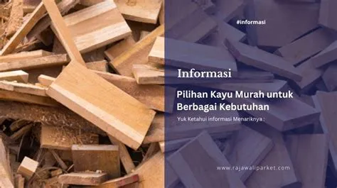 Kayu murah kayu apa Pilihan Kayu